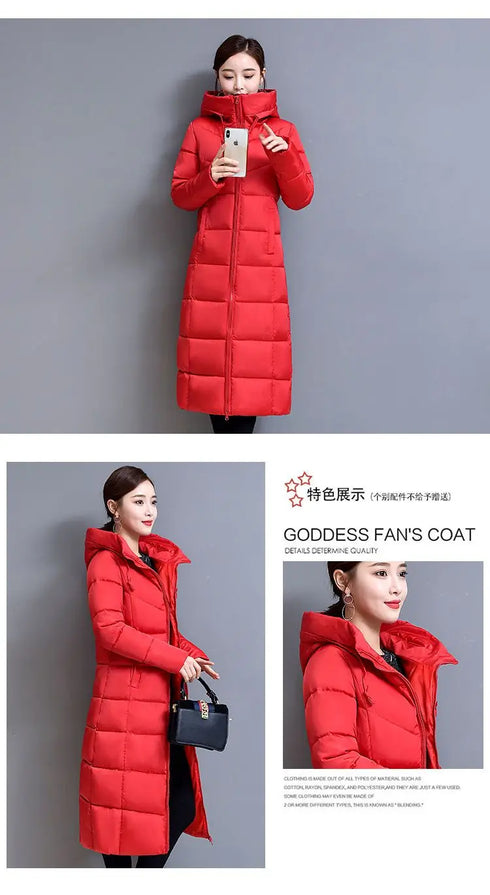 Very Warm Cold Trench Coat for Women Ultra Light Women's Jackets Winter 2025 Long Down Jacket Lightweight Padded Trend Parkas